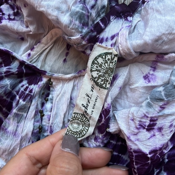 free people tye dye top size small - Picture 4 of 4